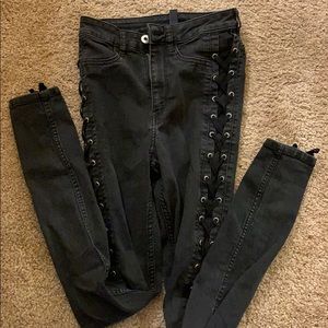 Divided Black Jeans